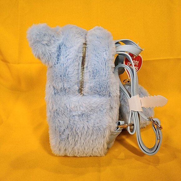 Care Bears Skinny Dip Blue Plush Furry Cosplay Mini Backpack Coin Bag Set main image 14